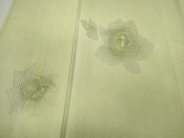 着物屋こころ■極上　訪問着　スワトウ刺繍　花唐草文　暈し染め　金糸　逸品　ａ4847