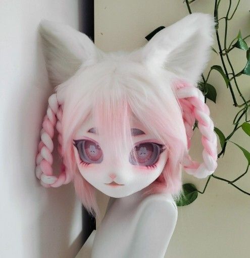 着ぐるみヘッド ファースーツ 猫 ピンク Aタイプ 全頭ヘッド ケモノ マスク ぬいぐるみ コスプレ コスチューム - メルカリ