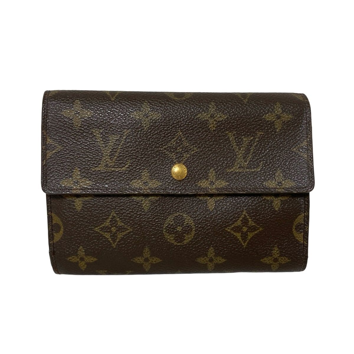 LOUIS VUITTON ルイヴィトン 3つ折り財布 モノグラム ポルトトレゾーエテュイパピエ M61202 -