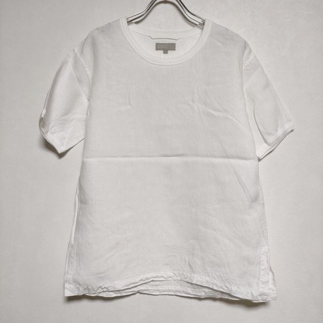 MARGARET HOWELL 578-152102 SHIRTINGLINEN リネン Ｔシャツ カットソー ホワイト レディース  マーガレットハウエル【中古】4-0615S∞ - メルカリ