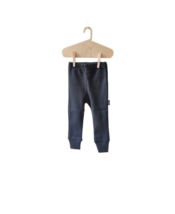 《COODO》リブ　レギンス／ THICK RIBBED LEGGINGS(110サイズ)_black
