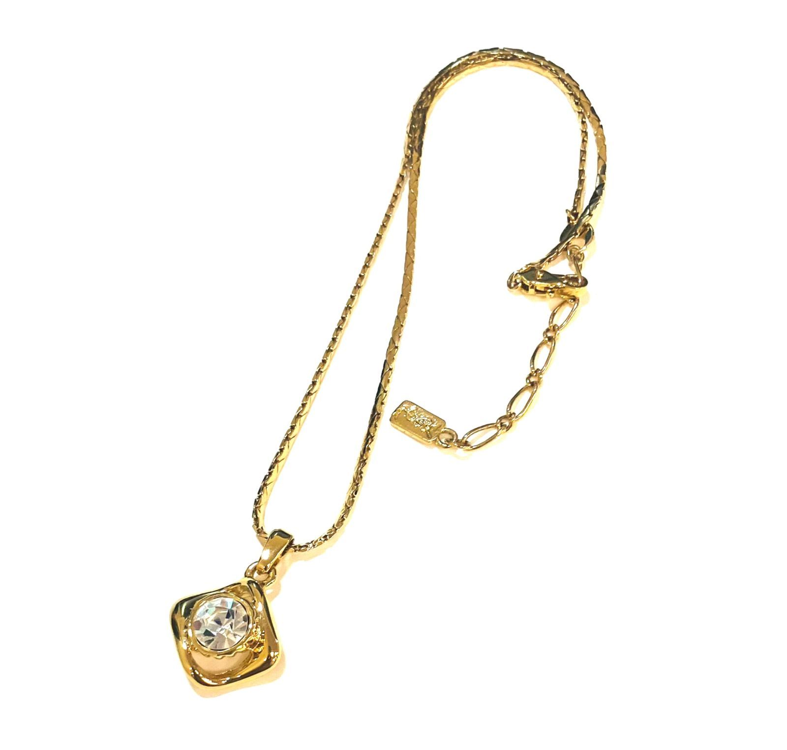 YVESSAINTLAURENT イヴサンローラン ビジューチェーンネックレス X2138