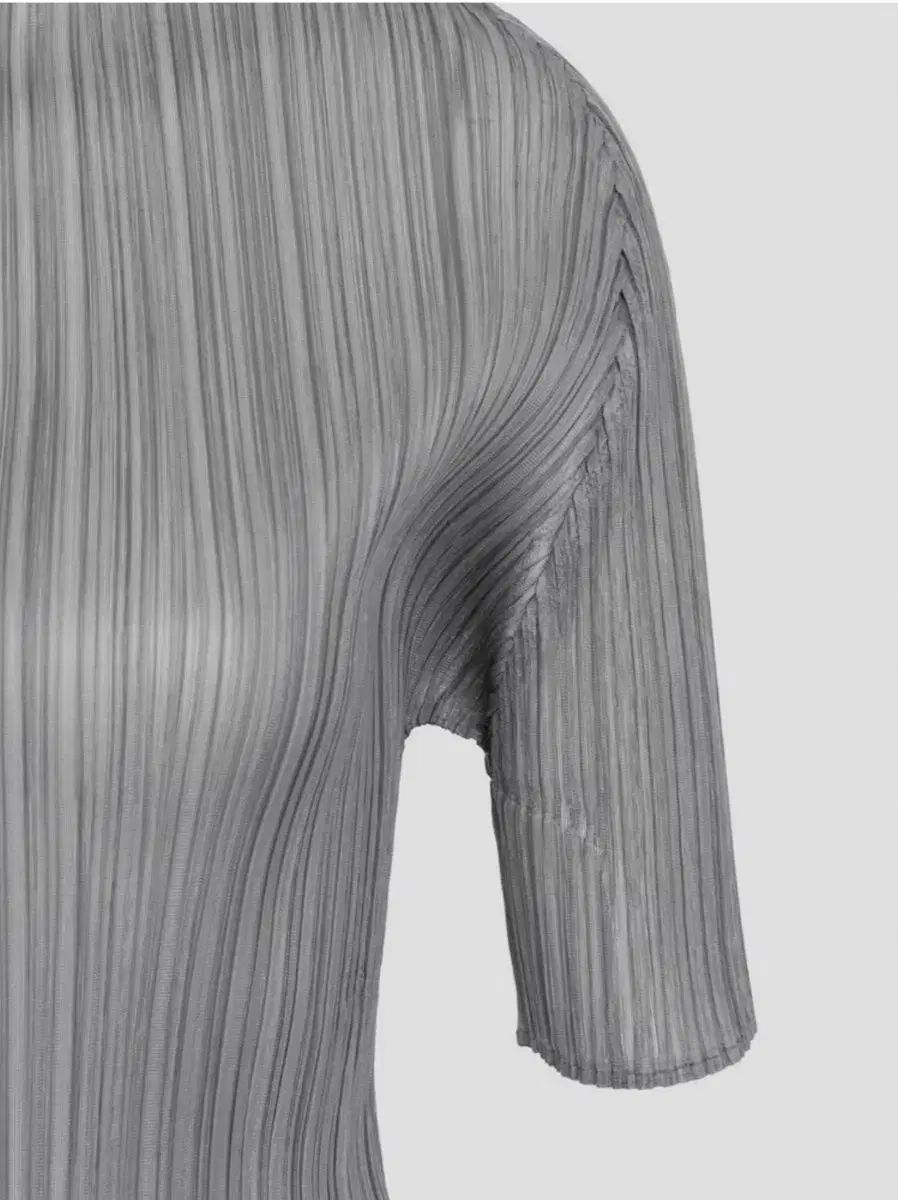 PLEATS PLEASE グレー プリーツトップス プリーツプリーズPLEATS PLEASE ハイネックカットソー グレー
