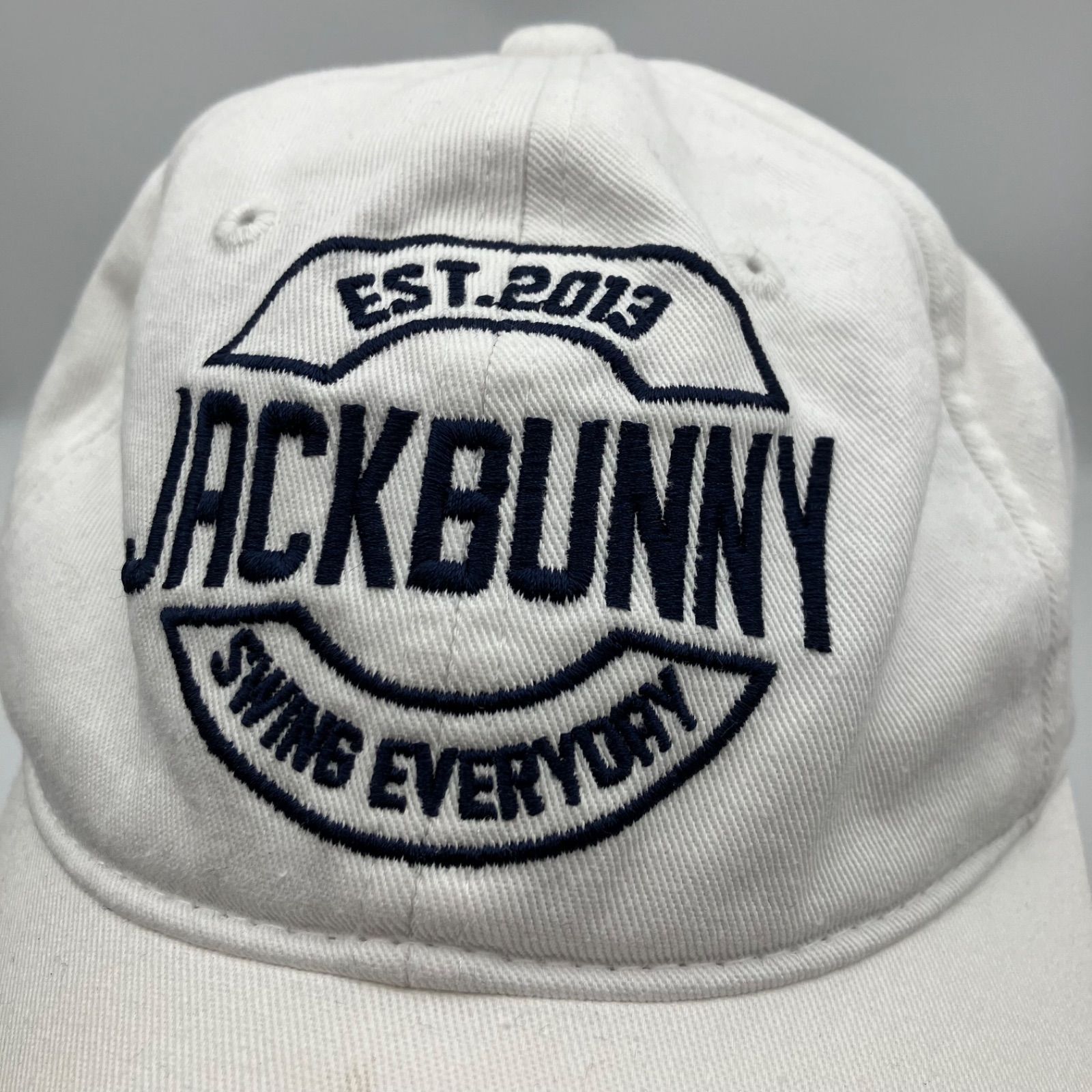 Jack Bunny!! ジャックバニー ゴルフ キャップ 帽子 ロゴ 刺繍 ホワイト 白 レディース SG149-24