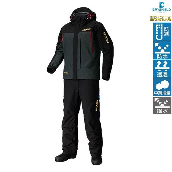 中古品】SHIMANO シマノ ネクサス・DSコールドウェザースーツ ブラック