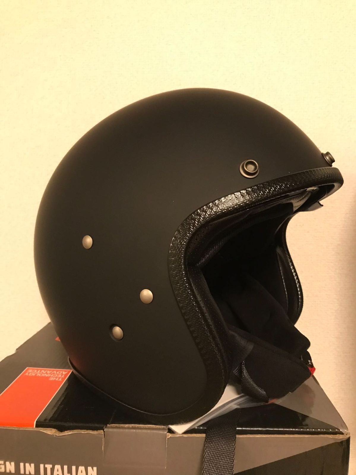 FRP艶消しブラックジェットヘルメットXL59-60cm内蔵レンズ人気ジェットヘルメット トレロヘルメットバイクヘルメット toukui31