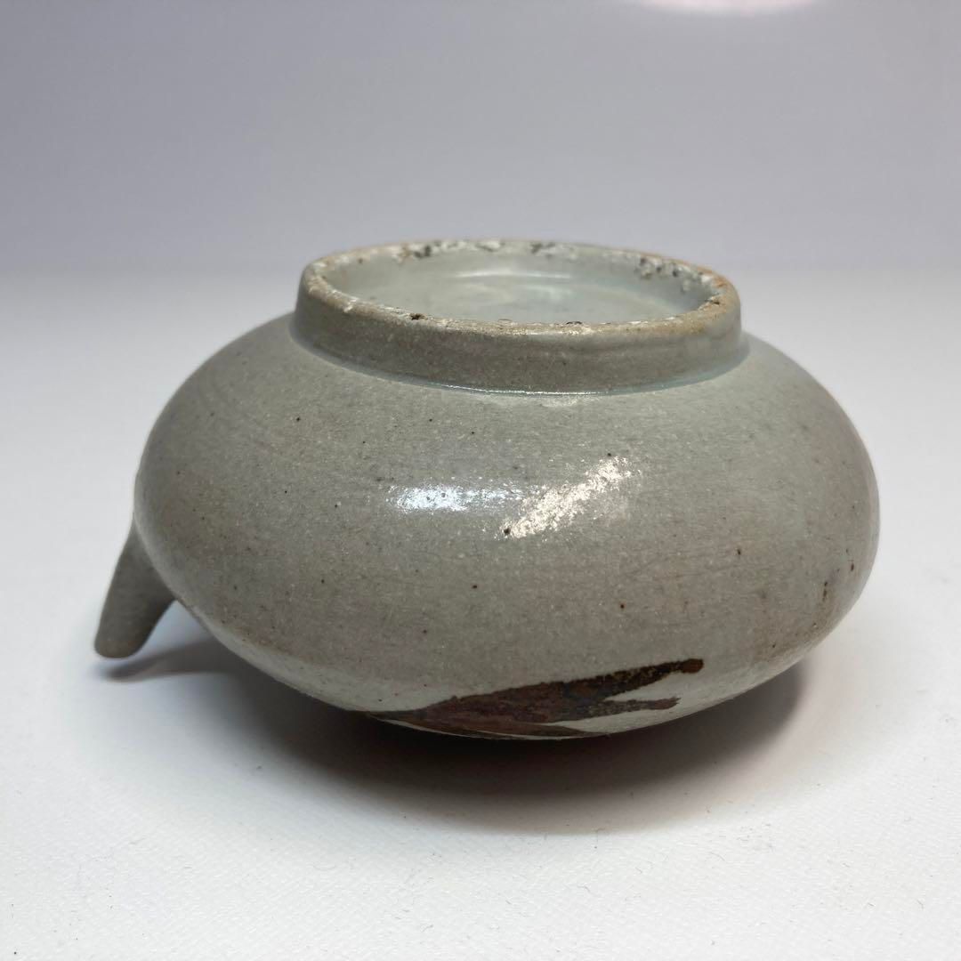 李朝　鉄砂　水滴　幅約10.5㎝　タカサ　合箱付 李朝 鉄砂 水滴 幅約10.5㎝ タカサ 合箱付 - メルカリ