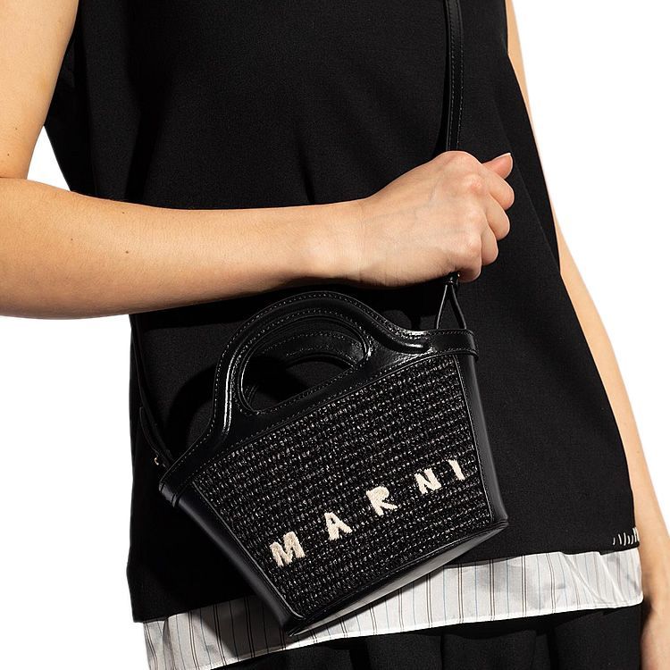 マルニ MARNI ラフィア かごバッグ ハンドバッグ ショルダーバッグ