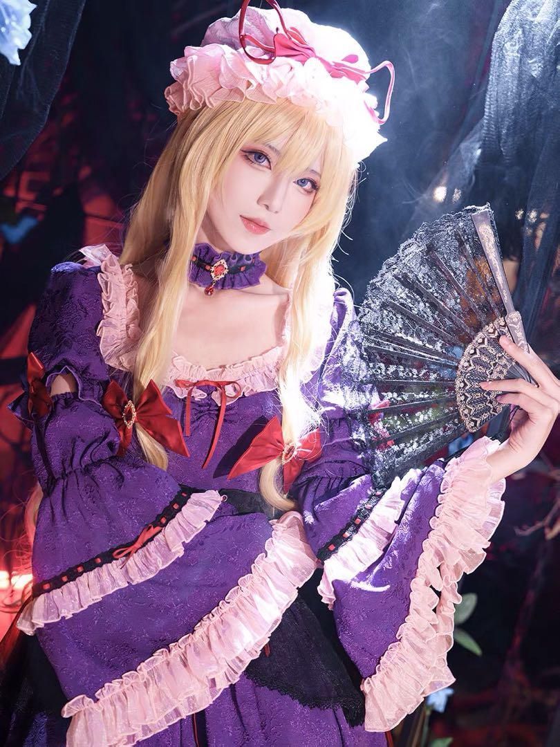 豪華版 コスプレ衣装 東方プロジェクト 東方Project 西行寺幽々子 サイ