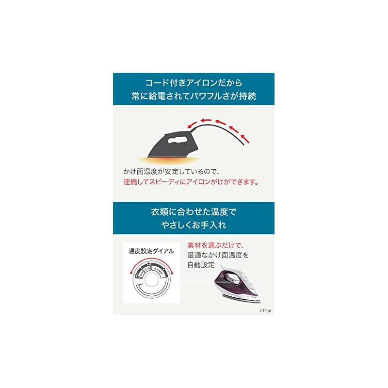 ティファール パワフルスチーム 最大75g/分 コード付き スチーム
