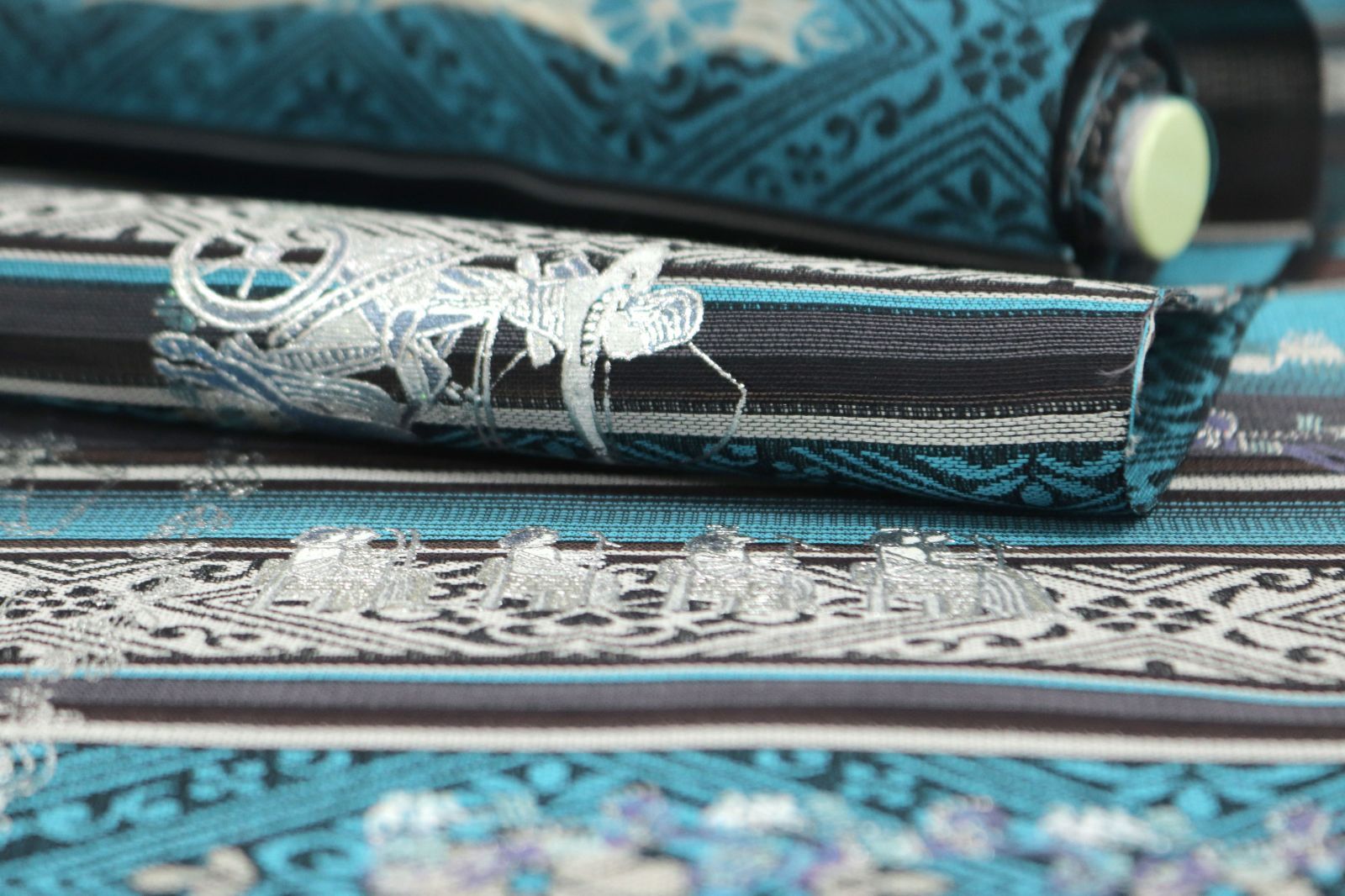 ona4515 日本の名工 和田光正 金彩 友禅 西陣織 九寸 名古屋帯