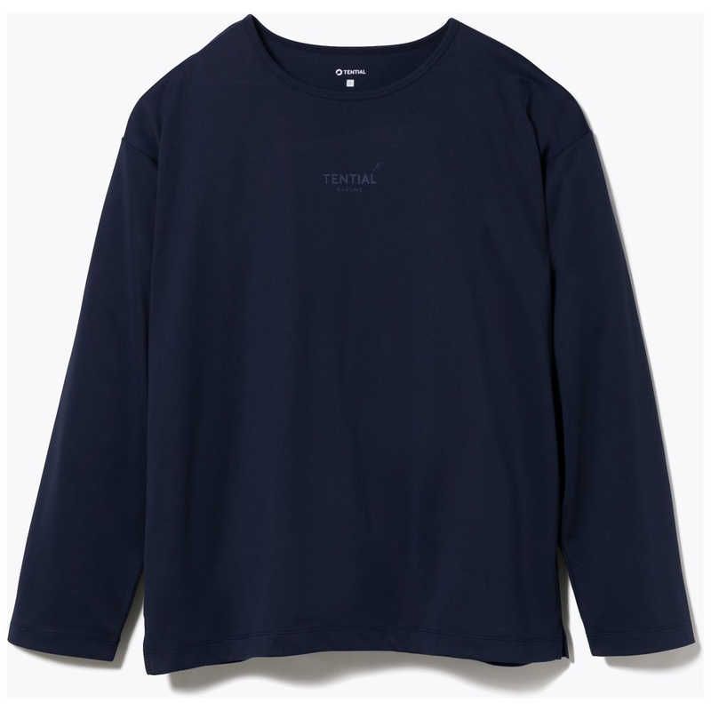 未開梱 TENTIAL Dry ドライ レディース Tシャツ 長袖 -23SS Lサイズ BAKUNE バクネ ネイビー 100202000009