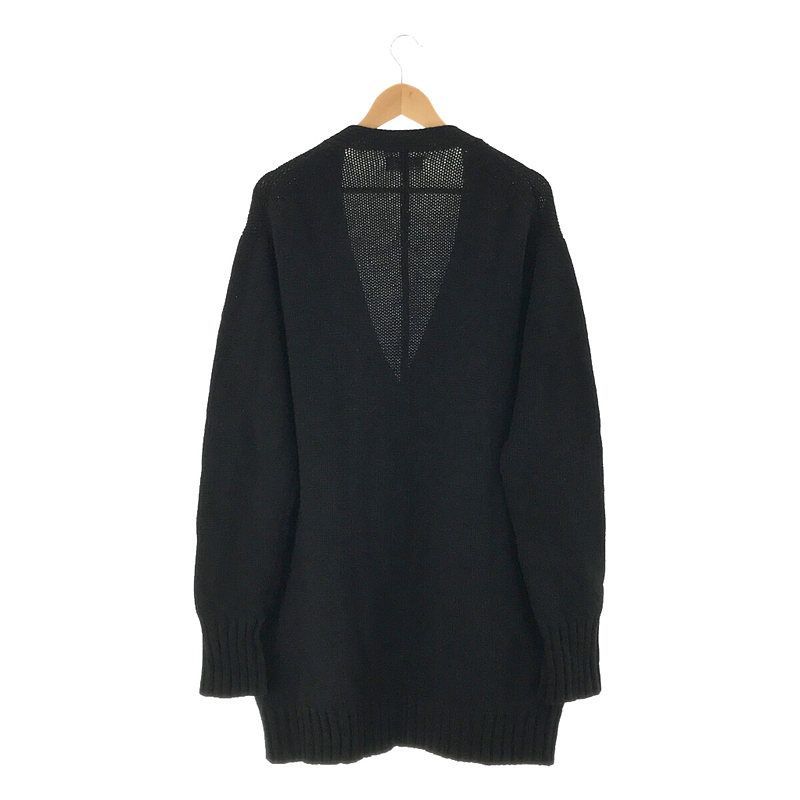 ヨウジヤマモト プールオム ニット ジャケット カーディガン Yohji Yamamoto POUR HOMME Ribbed Maxi Cardigan リブ