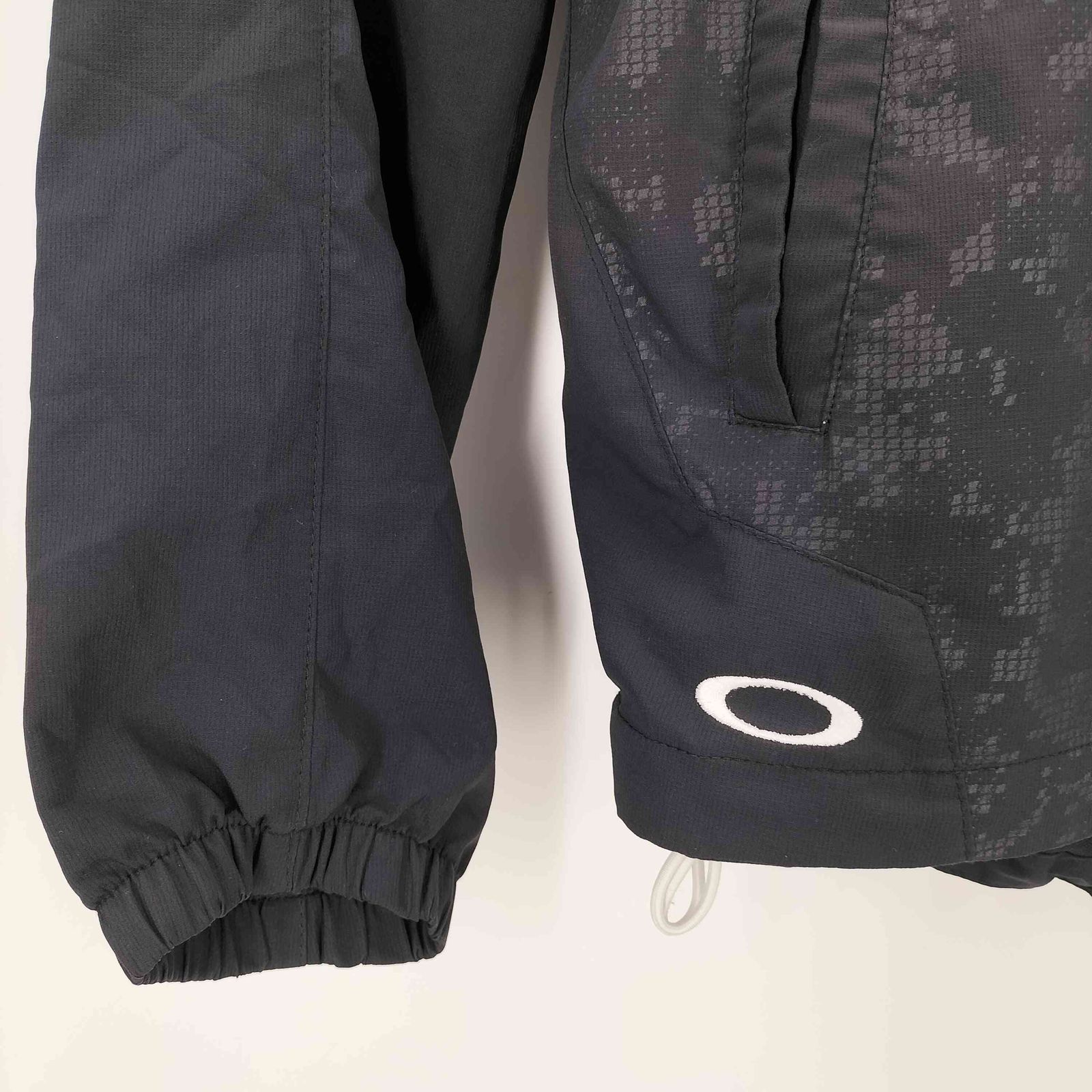 オークリー OAKLEY 00s 袖デタッチャブル スカルプリント トラック 