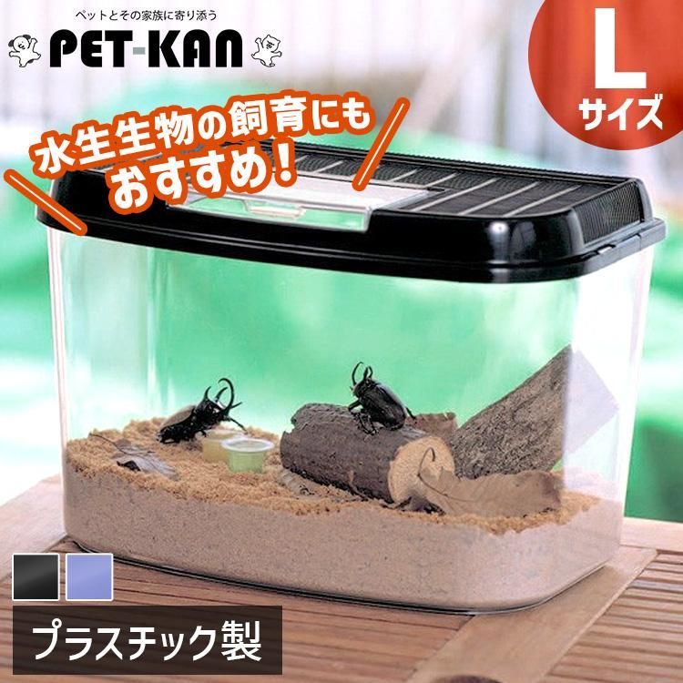 虫かご 昆虫 飼育ケース Lサイズ カブトムシ クワガタ クリア