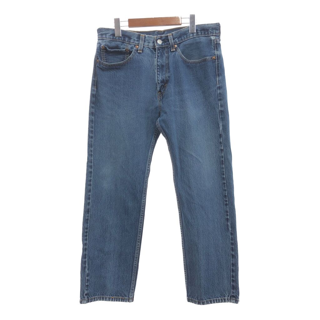 Levi's リーバイス 505 テーパード デニムパンツ ボトムス アメカジ ブルー (メンズ 34×30) 中古 古着 P9683