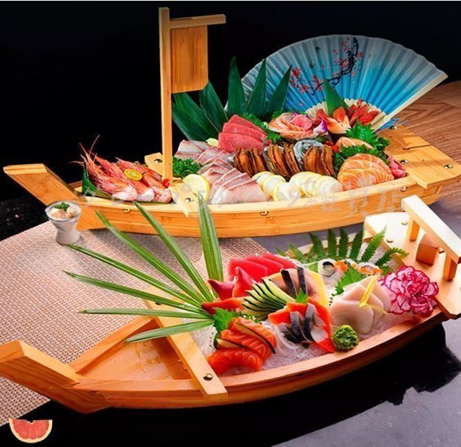 刺身盛り皿 和食器大皿 料理船 活造り 盛付け 盛器 料理飾り 舟