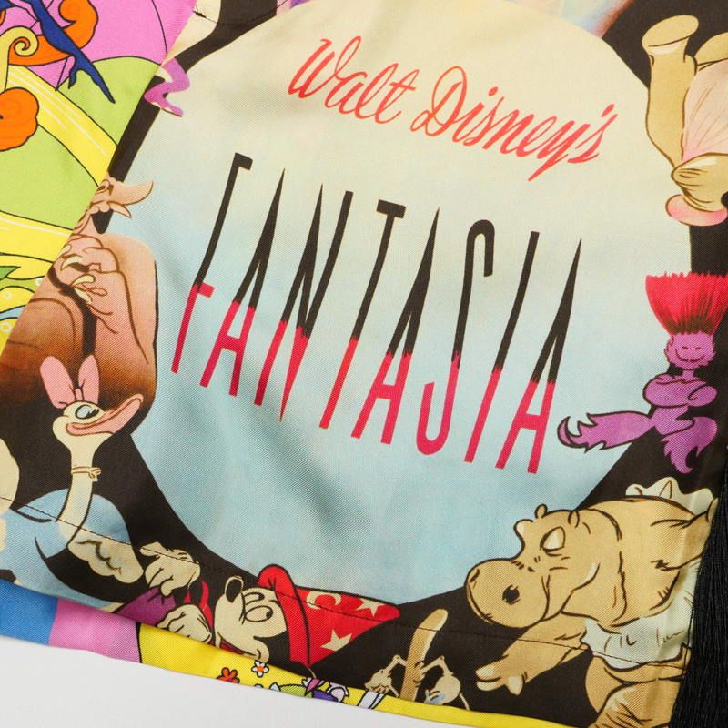 2025SS Stella McCartney × Disney ステラマッカートニー × ディズニー ショートパンツ サイズXXS Fantasia ファンタジア シルクパンツ フリンジ ブランド古着 20250614 RA0022 KIN-KAAI_COM