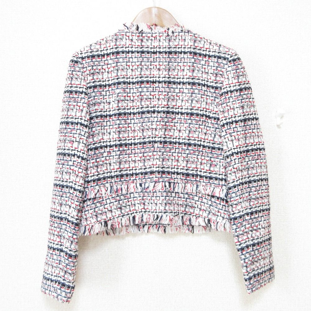 美品 ANAYI アナイ ジュールトゥルニエ ツイード ノーカラージャケット 