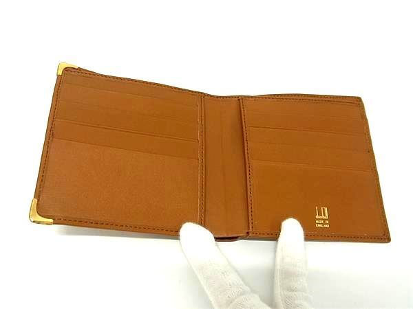 美品 dunhill ダンヒル レザー 二つ折り 財布 ウォレット 札入れ