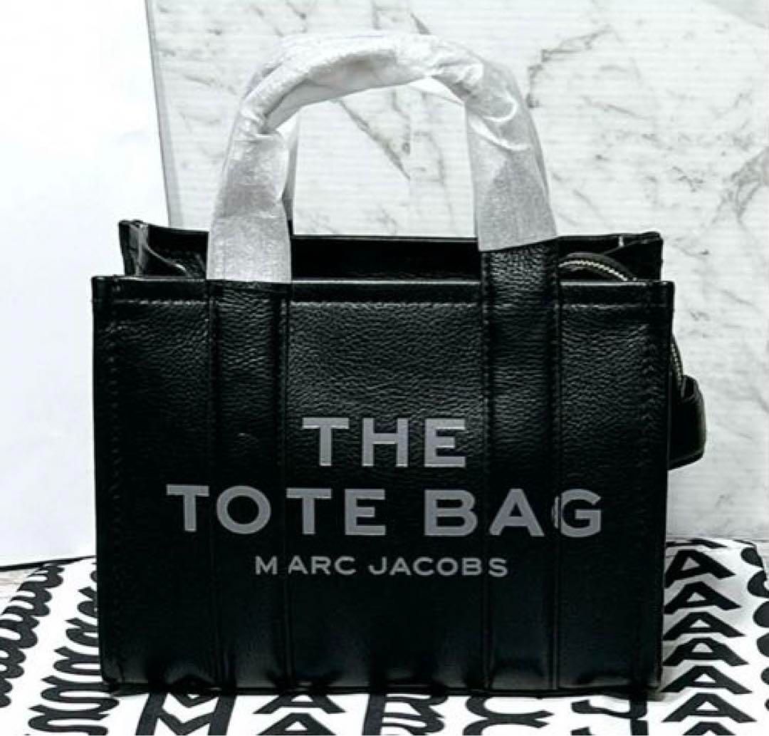 新品︎ MARC JACOBS ミニ トートバッグレザー ブラック