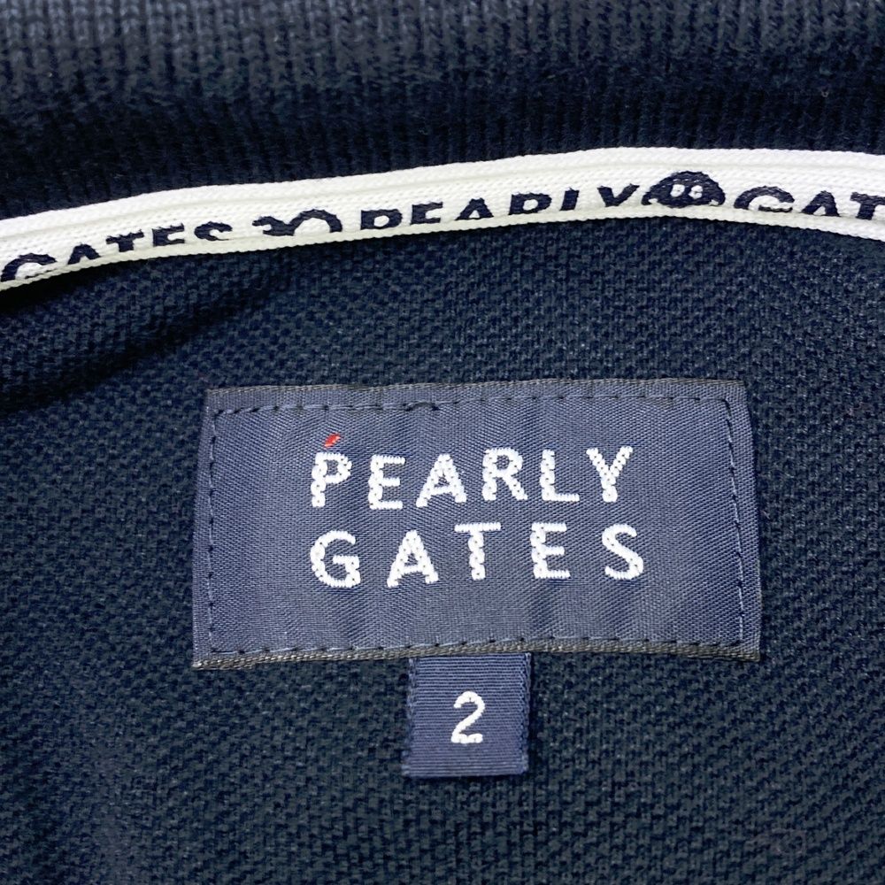 パーリーゲイツ サイズ 2 ゆったりサイズ ネイビー サイズ：2 PEARLY GATES パーリーゲイツ 30周年モデル 半袖