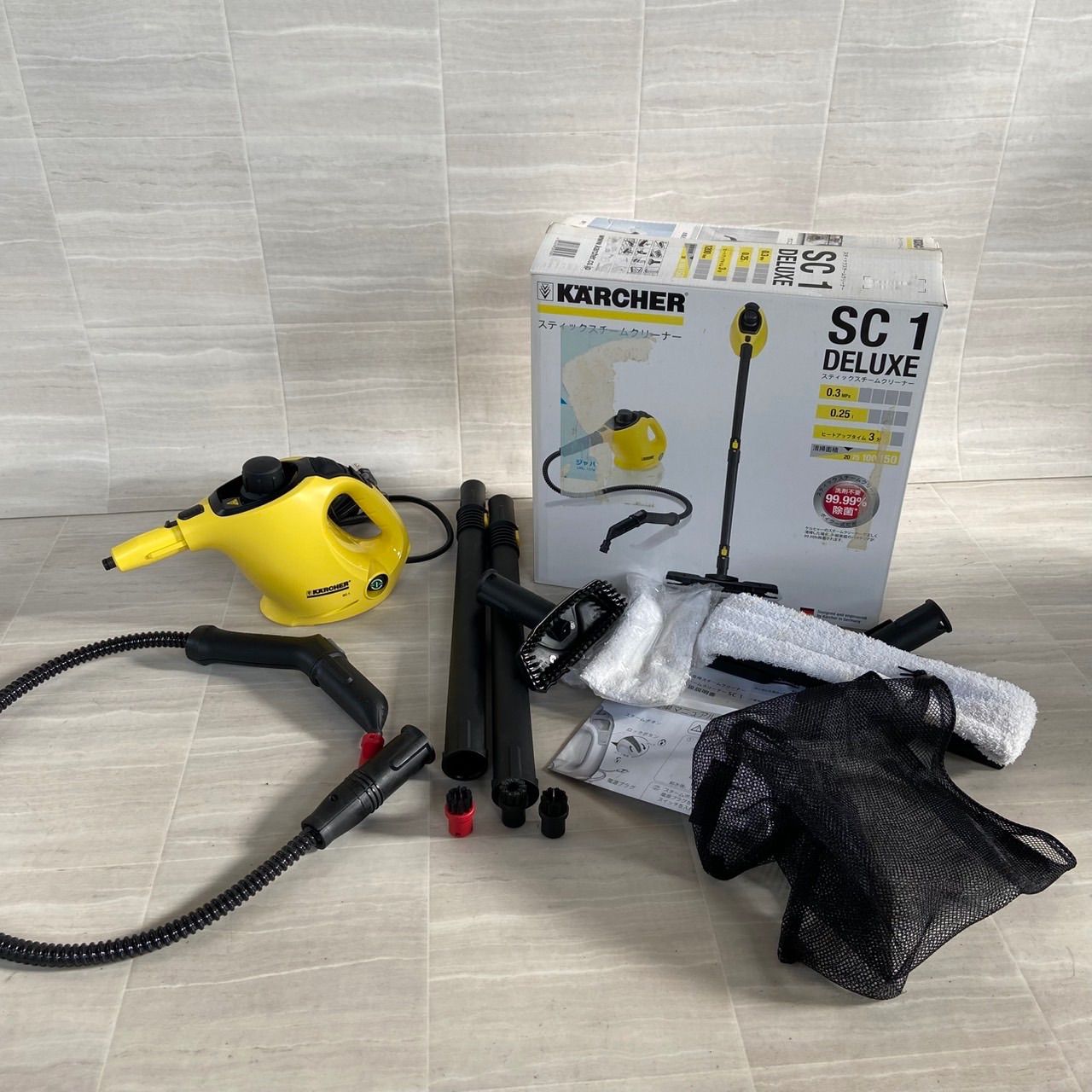 【新品未使用】ケルヒャー スチームクリーナー SC 1 DELUXE 中古 KARCHERケルヒャー SC1 DELUXE スティックスチームクリーナー