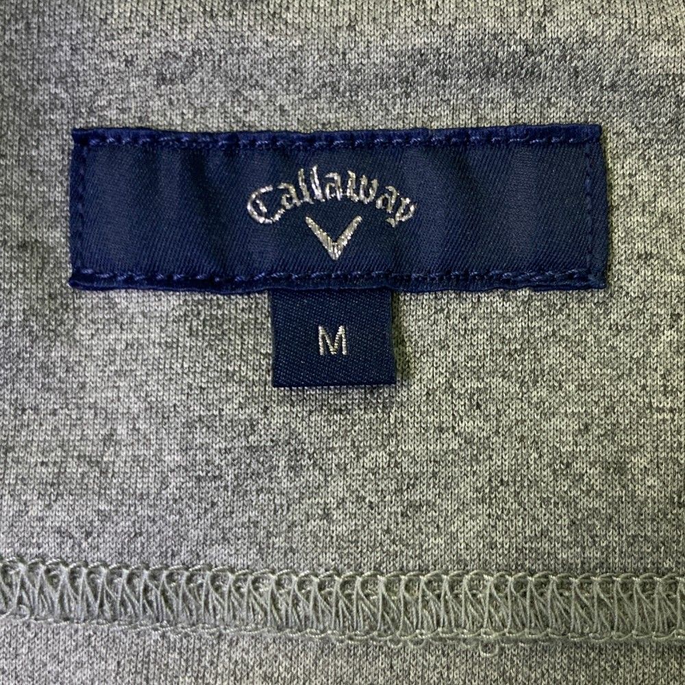 サイズ：M CALLAWAY キャロウェイ 2023年モデル 長袖 ジップジャケット  グレー系 [240101467178] ゴルフウェア メンズ ストスト サイズ：M CALLAWAY キャロウェイ 2023年モデル 長袖 ジップ
