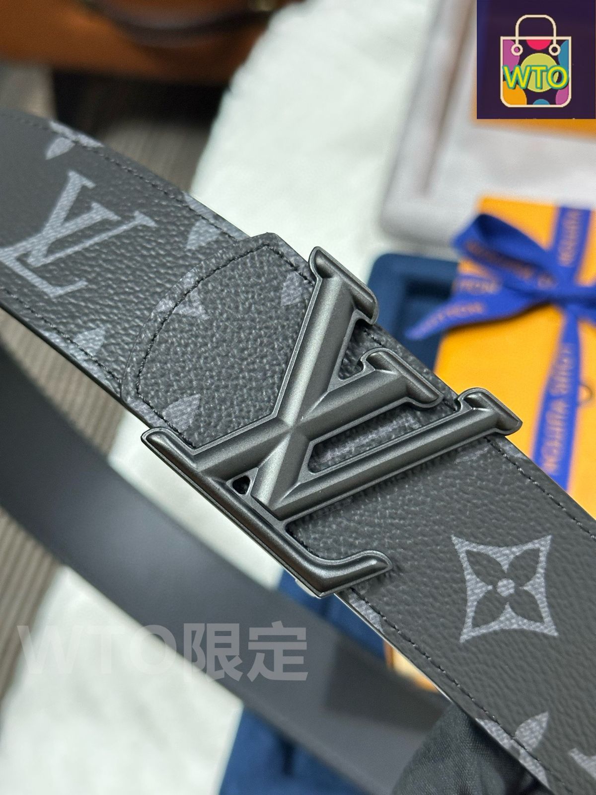 今日WTO】Louis Vuitton モノグラムブラックベルト M8846-1