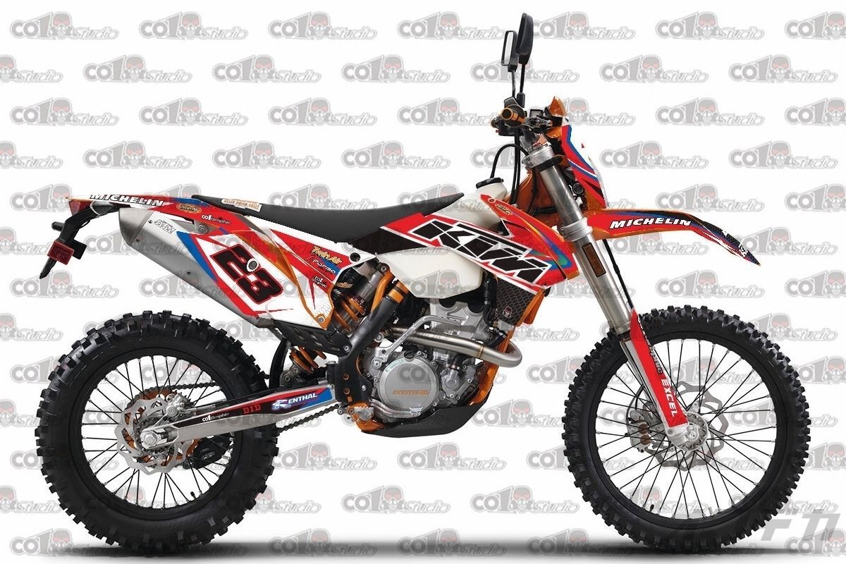 2014-2016 KTM EXC EXCF XCW XCFW デカール ステッカー フルグラフィック co3 ※デザイン決定後30日以内に発送 -  メルカリ