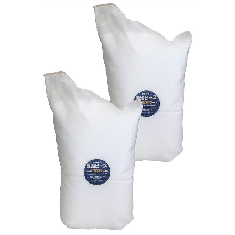 Out Style 補充用ビーズ クッション 日本製 (3ミリ 200g， 2個) 0