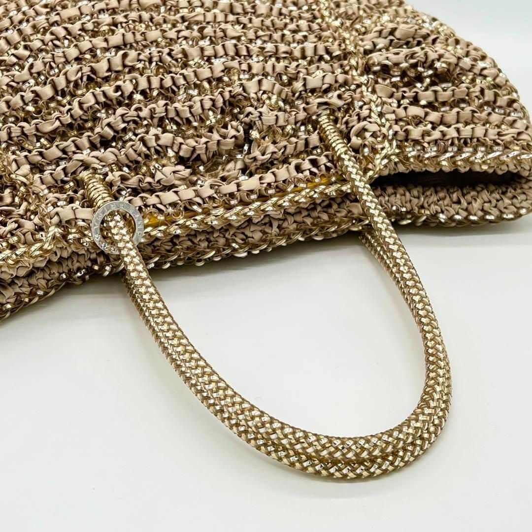 ✨️極美品✨️ANTEPRIMA カリーナ ワイヤーバッグ 編み込み ゴールド  