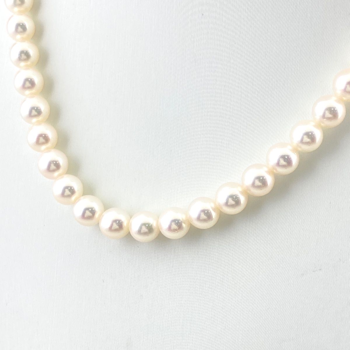 MIKIMOTO 真珠ネックレス ミキモト MIKIMOTO パール デザインネックレス WG ホワイト
