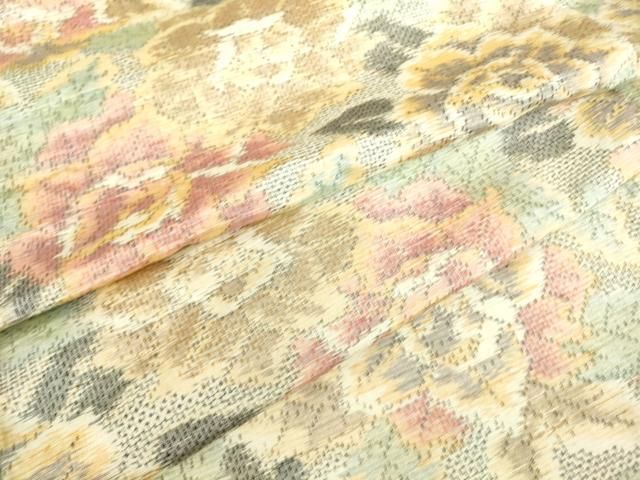 平和屋着物●本場大島紬　９マルキ　舞花間道　正絹　逸品　AAAU4315np 平和屋着物○本場大島紬 9マルキ 舞花間道 正絹 逸品 AAAU4315np 平和