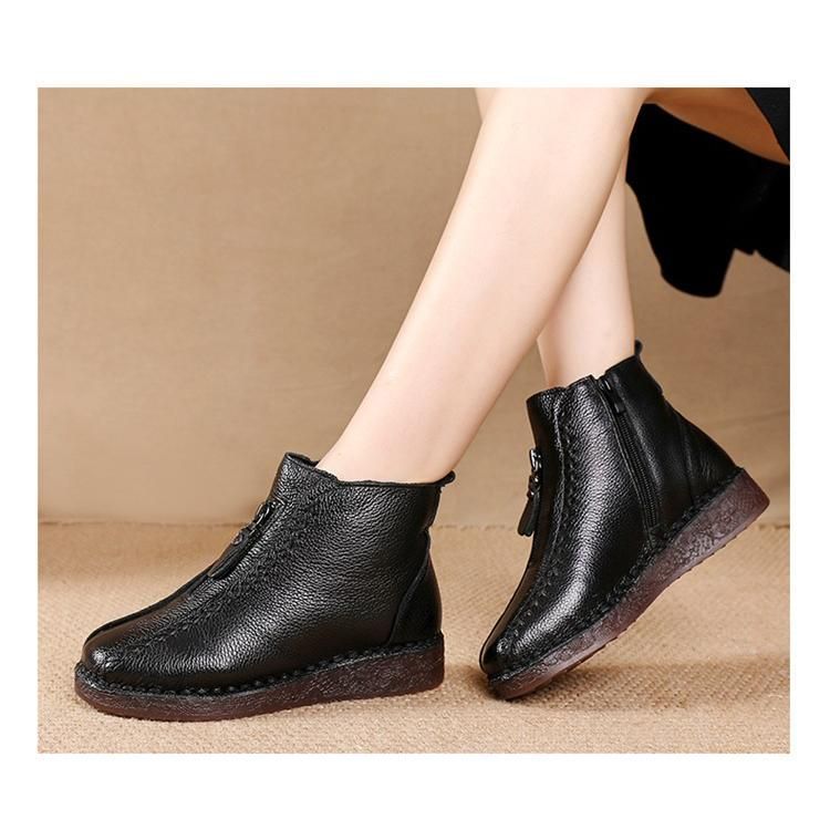 ショートブーツ サイドジップ