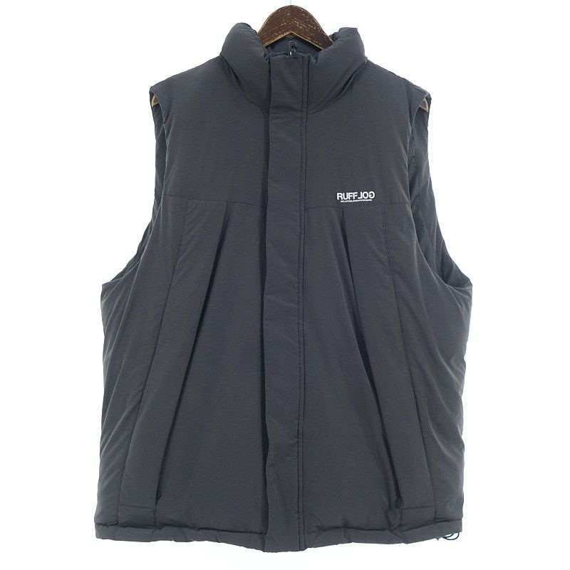 ラフロッグ|RUFFLOG Utility Fill in Logo Puffer Vest ゴルフ ベスト グレー サイズ メンズXXL