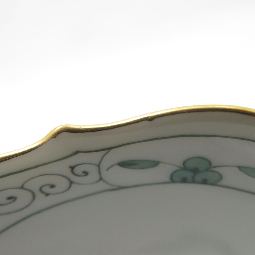 美品 MEISSEN マイセン インドの華 グリーン 343310 ティーカップ  