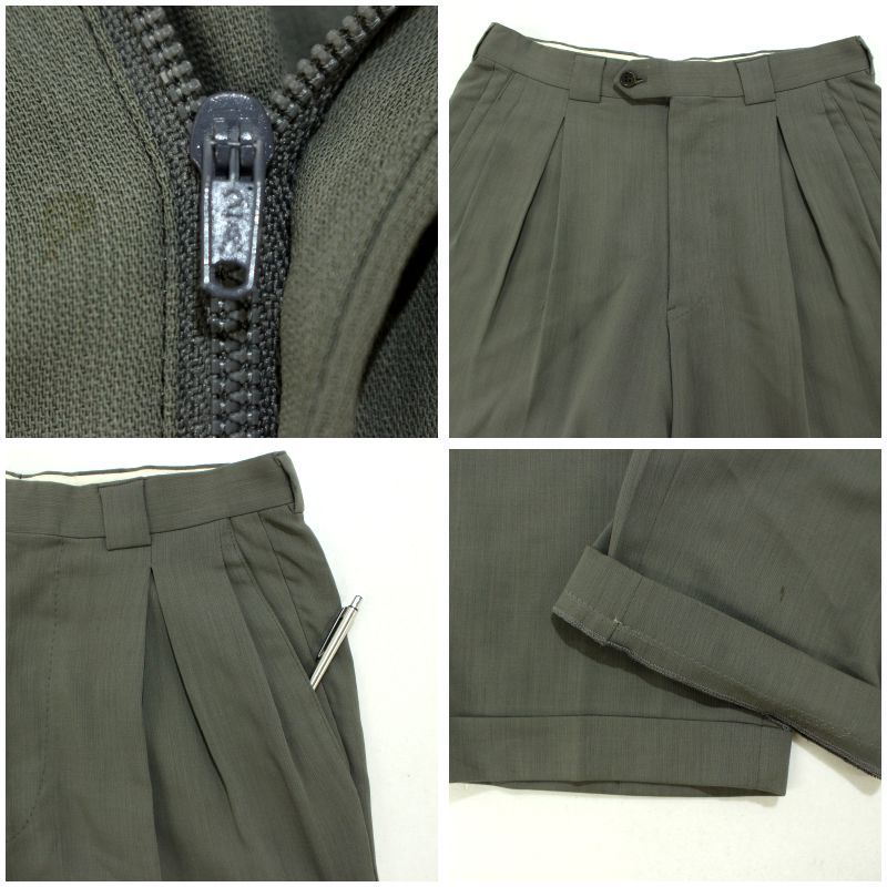 90s vintage GIORGIO ARMANI 2タック ウール スラックスパンツ