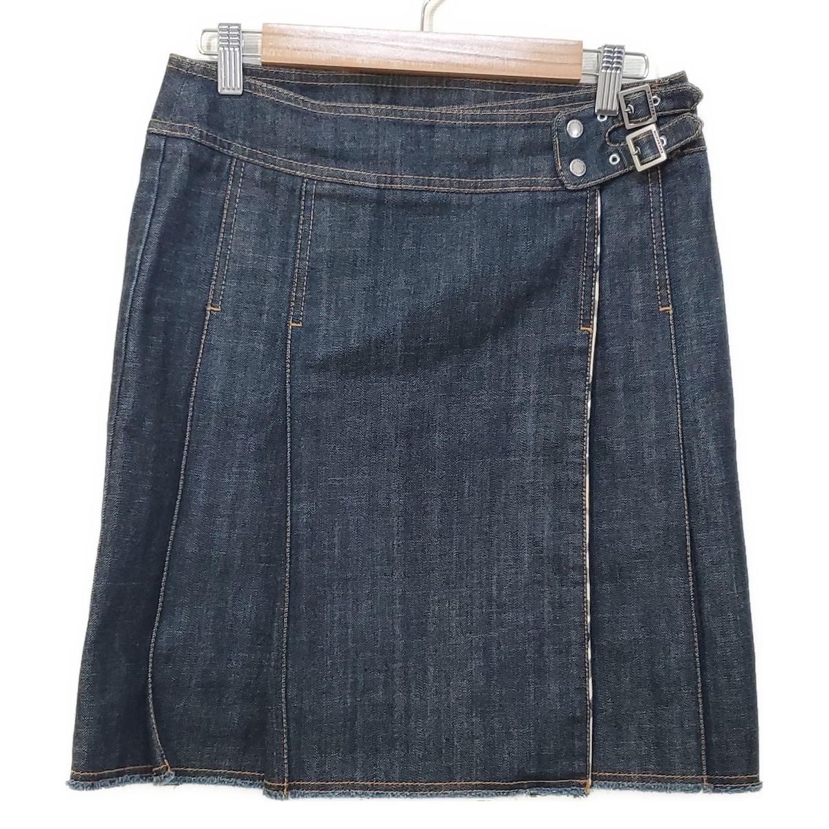 BURBERRY LONDON バーバリー デニムスカート ノバチェック バーバリー