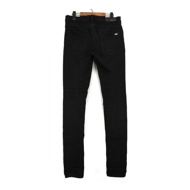 アミリ★ MX-1 バンダナ蛇腹リペアクラッシュストレッチスキニーデニムパンツ アミリ☆ MX-1 バンダナ蛇腹リペアクラッシュストレッチスキニーデニム