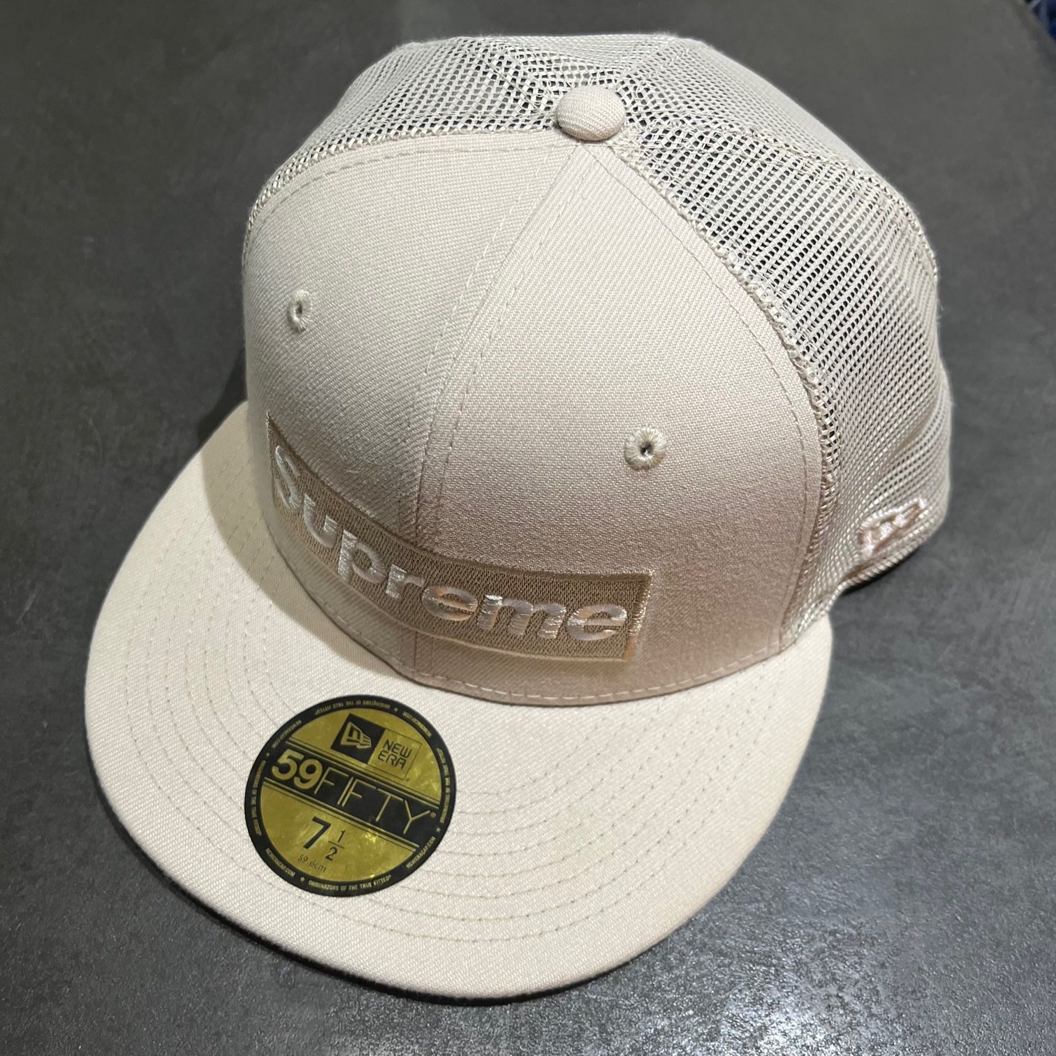 supreme シュプリーム ボックスロゴ メッシュキャップ ストーン