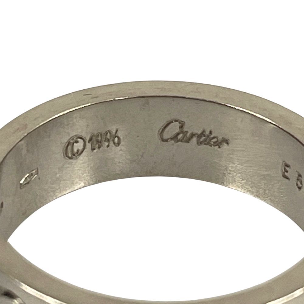 カルティエ ラブ ミー Au750 リング サイズ17 CARTIER カルティエ ラブ リング 750 ホワイトゴールド ネーム