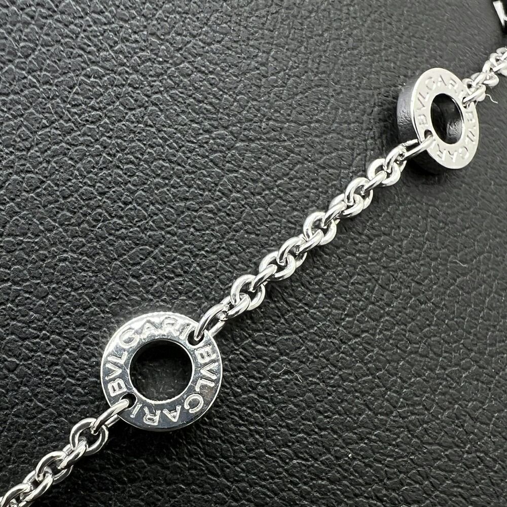 中古】BVLGARI ブルガリ パレンテシ ネックレス K18WG ダイヤ 14.8g