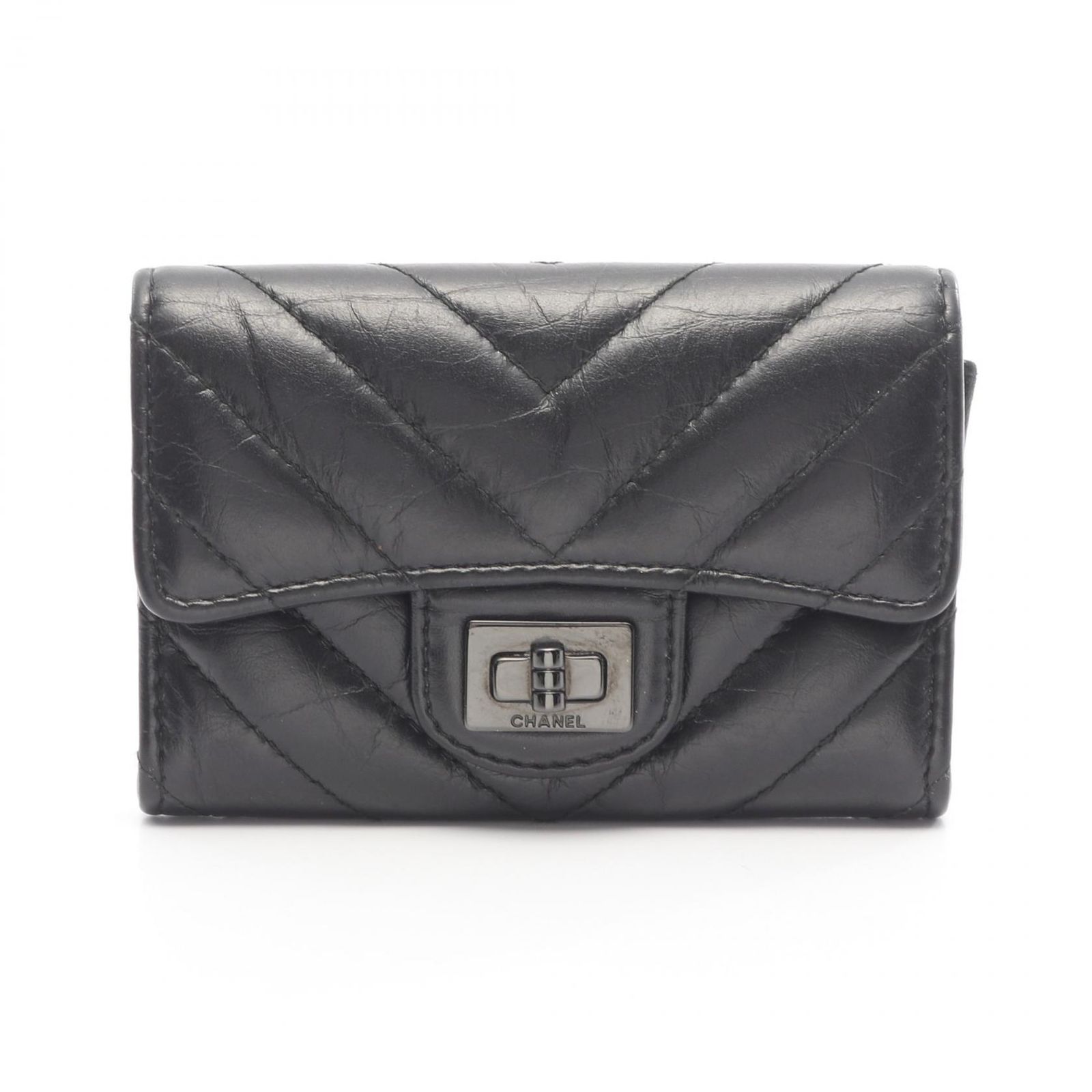 CHANEL シャネル 2.55 Vステッチ カードケース