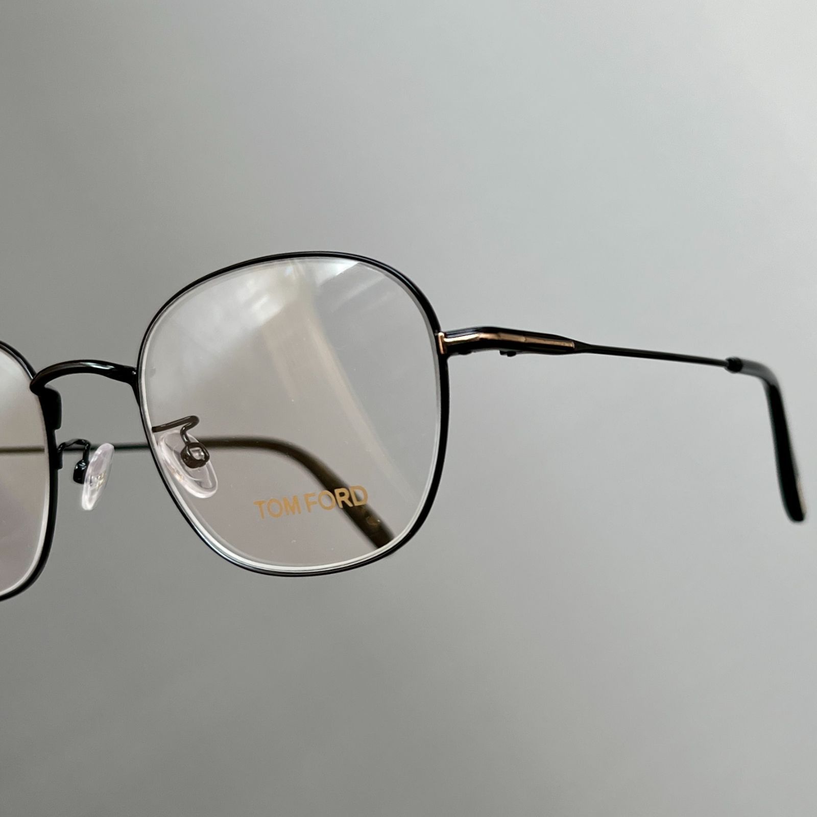 トムフォード メガネ 新品 Tom Ford オーバル ブラック ゴールド