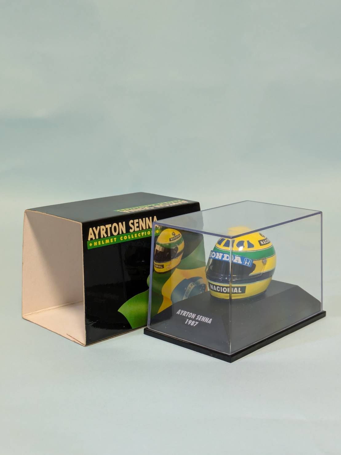 1/8 ミニチャンプス アイルトンセナ ヘルメット 7個セット MINICHAMPS 1/8スケール ヘルメット アイルトン・セナ 1990年