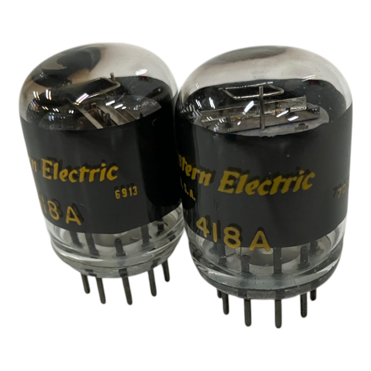 Western Electric 418A 真空管 ウエスタンエレクトリック 2本セット オーディオ 音響機器 ジャンク B10083064