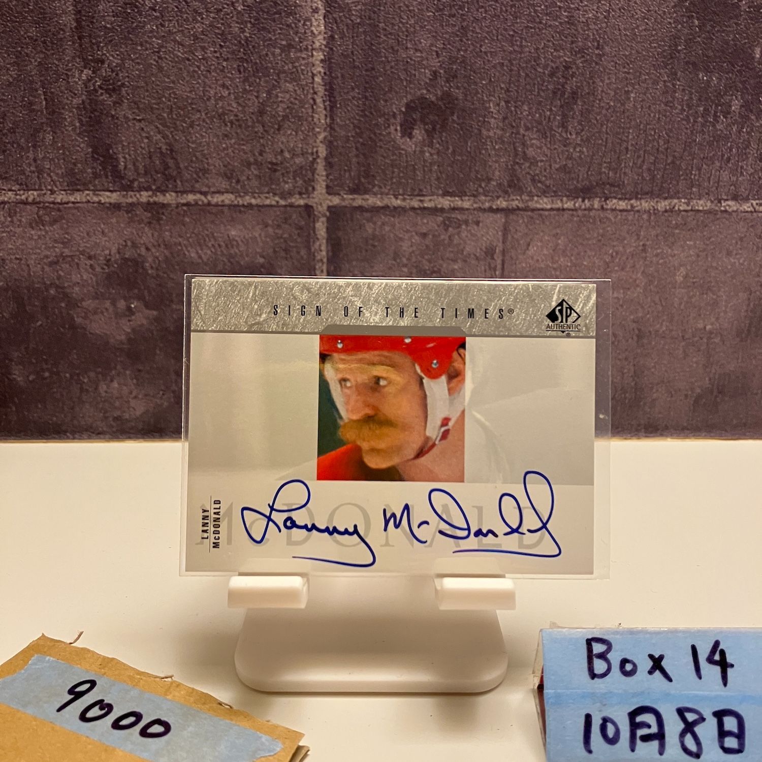 2002 Upper Deck SP Authentic Lanny McDonald 直筆サインカード Calgary Flames Sign of the Times カード