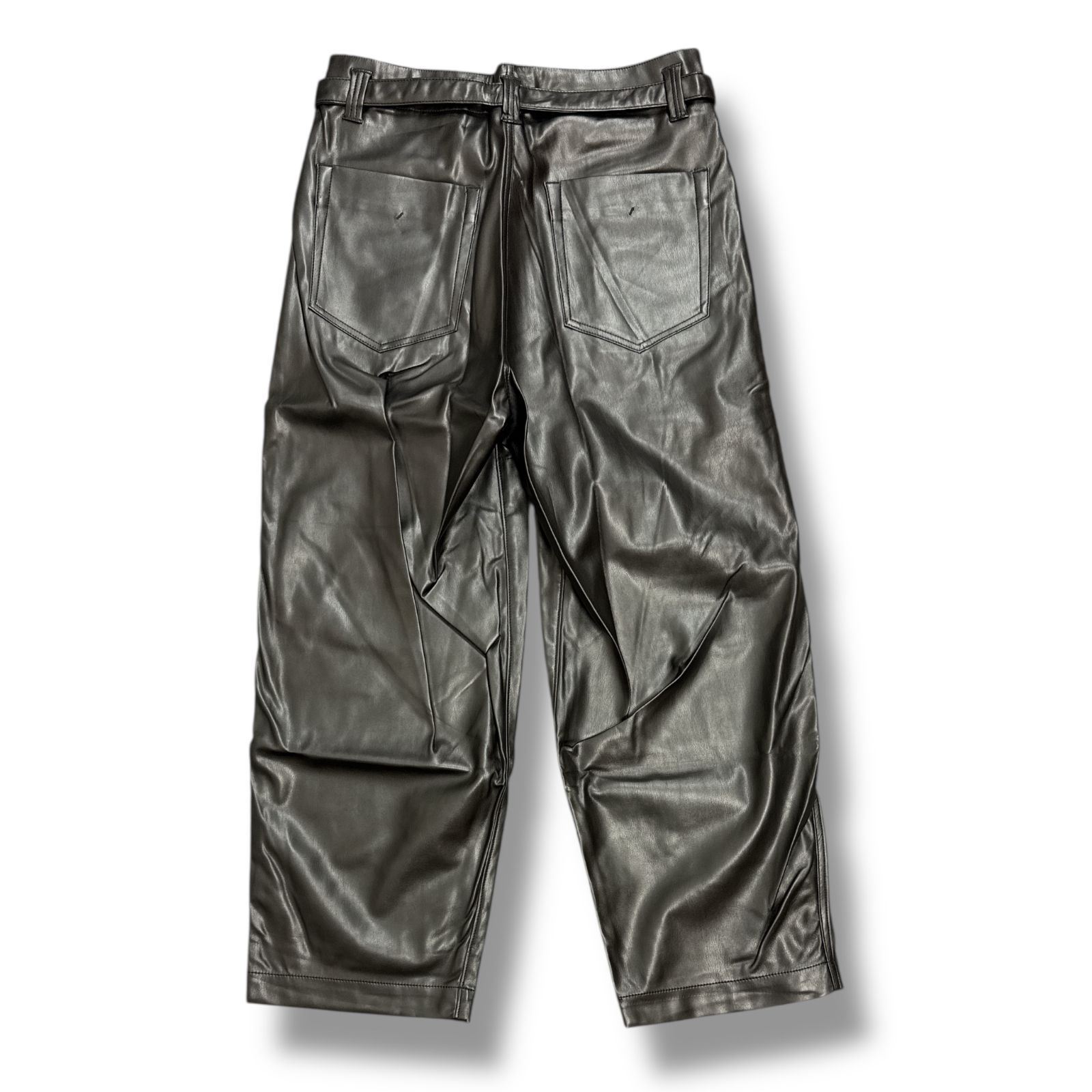 saby シンセティックレザー パンツ 参考上代30800円 未使用品 saby SUPER BIG PANTS Washable lamb