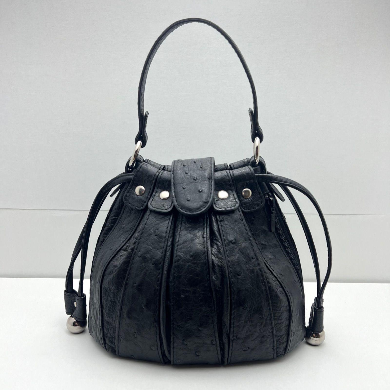 JRA Ostrich leather mini hand bag オーストリッチ ハンドバッグ ミニ 